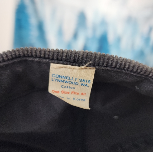 VTG Connelly Corduroy Snapback Hat Black Unisex OS - Picture 15 of 15
